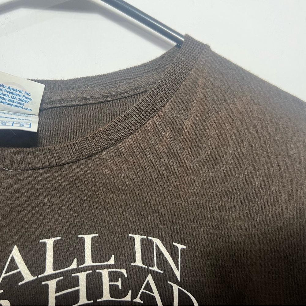 Graphic 'It's All In Your Head' Short Sleeve Tee - Brown - Picture 4 of 6